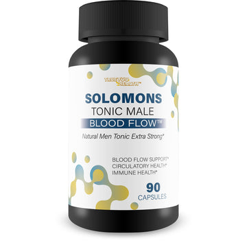 Solomons Tonic - Our Best Mens Blood Flow Supplement - Good Blood Flow Support - Male Blood Flow Capsules - Max Blood Flow Pills - Blood Circulation Supplements for Men - Male Blood Circulation Pills True You Health Au supplements