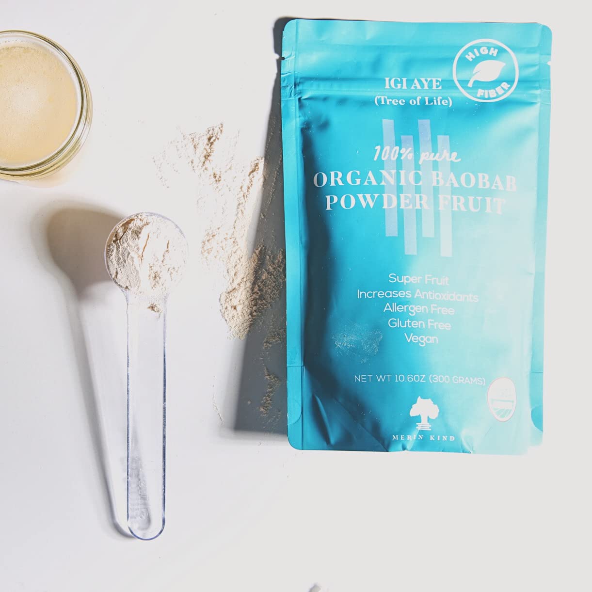 MERIN KIND Organic Baobab Powder - Prebiotic Fiber Supplement MERIN KIND Au supplements