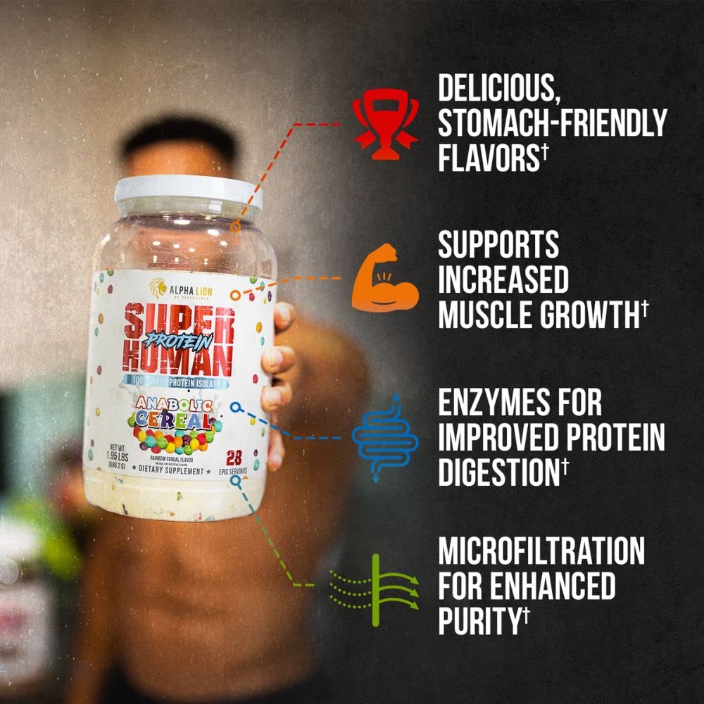 ALPHA LION Superhuman Whey Protein Powder, Great Tasting Pure Whey Protein Isolate ALPHA LION Au supplements