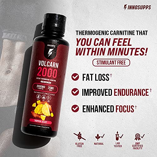 InnoSupps Volcarn 2000 - Advanced Fat Burning Liquid | L-Carnitine, GBEEC, Boost Energy InnoSupps Au supplements