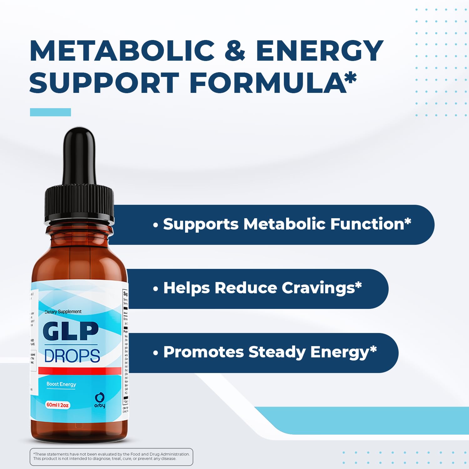 GLP Drops – 100% Natural Herbal Supplement with Maca, Grape Seed, Green Tea & More – Made in USA, Non-GMO, Easy-to-Take Liquid Formula – 60mL (2oz), 30 Servings, 1 Month Supply Orby Au supplements