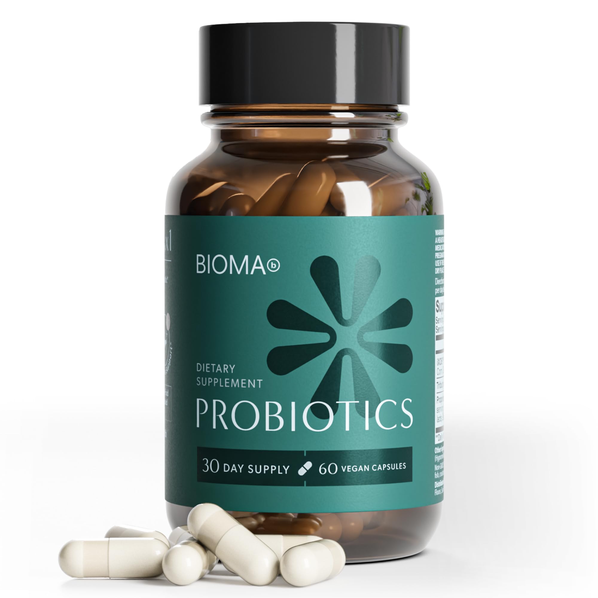 BIOMA Probiotics - Digestive Health Probiotic - Gut Support for Men & Women with Xylooligosaccharides, Tributyrin & Bifidobacterium - Vegan & Gluten Free - 60 Delayed-Release Capsules (30-Day Supply) BIOMA Au supplements