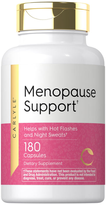 Carlyle Menopause Supplement for Women | 180 Capsules | Helps with Hot Flashes and Night Sweats | Non-GMO, Gluten Free Menopause Support Carlyle Au supplements
