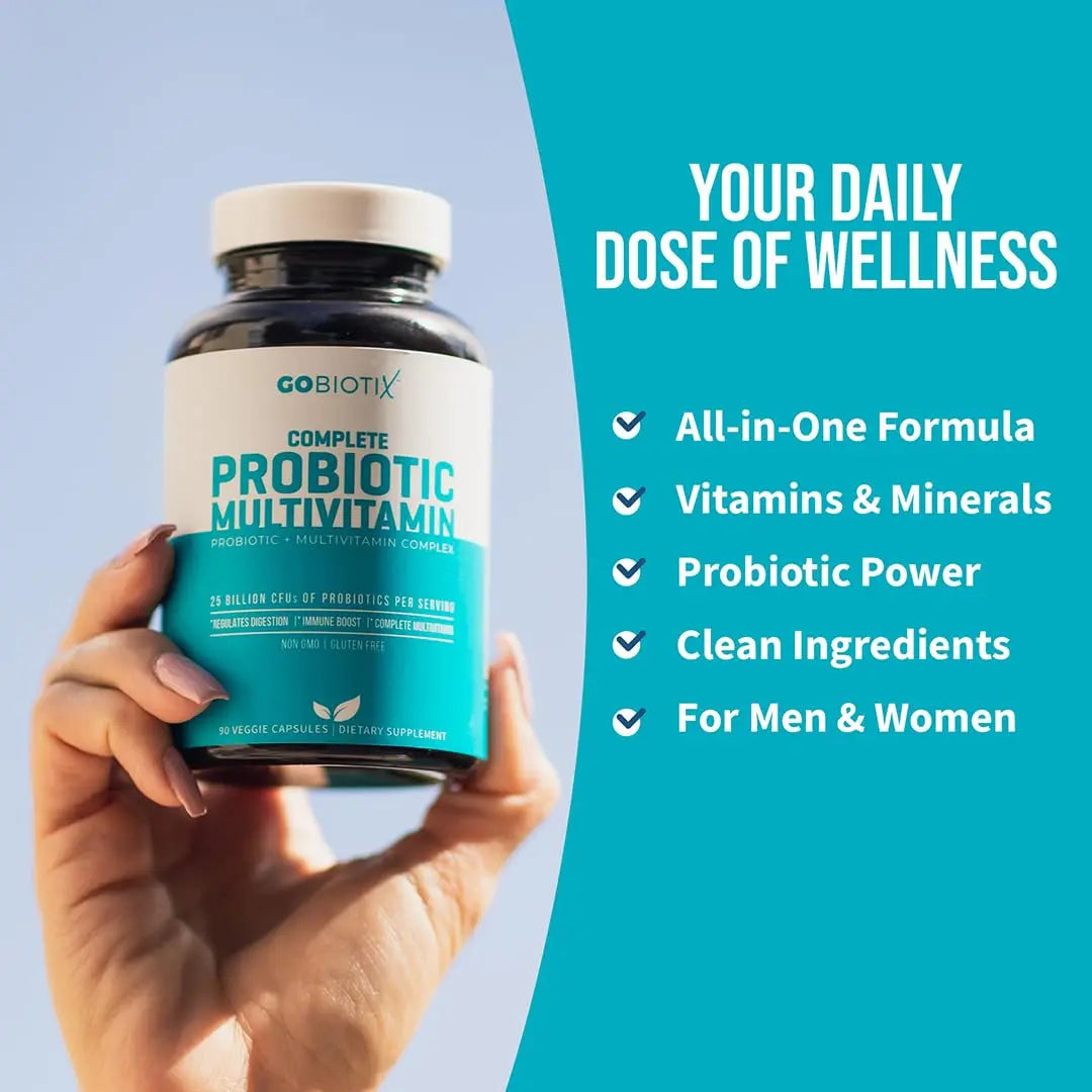 GOBIOTIX Multivitamin with Probiotics and Digestive Enzymes - 25 Billion CFU - Digestive Health, Probiotics for Women and Men GOBIOTIX Au supplements
