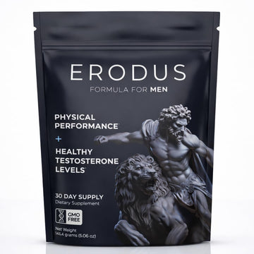 ERODUS Formula for Men - Advanced Testosterone Support Powder - Energy & Gym Supplement for Men - Supports Healthy Testosterone Levels & Physical Performance - with Ashwagandha (30 Day Supply) ERODUS Au supplements