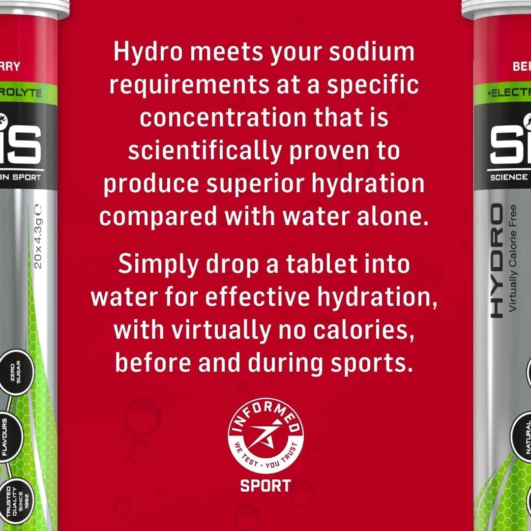 Science In Sport Hydro Hydration Tablets, Variety Pack Pineapple Mango, Berry, Lemon Science in Sport Au supplements