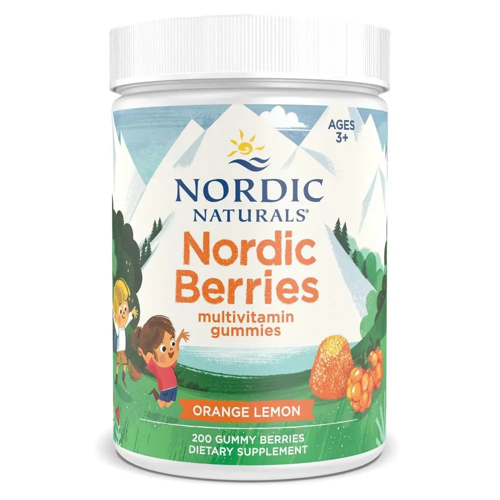 Nordic Naturals Nordic Berries, Citrus - 200 Gummy Berries - Great-Tasting Multivitamin for Ages 2+ - Growth, Development Nordic Naturals Au supplements