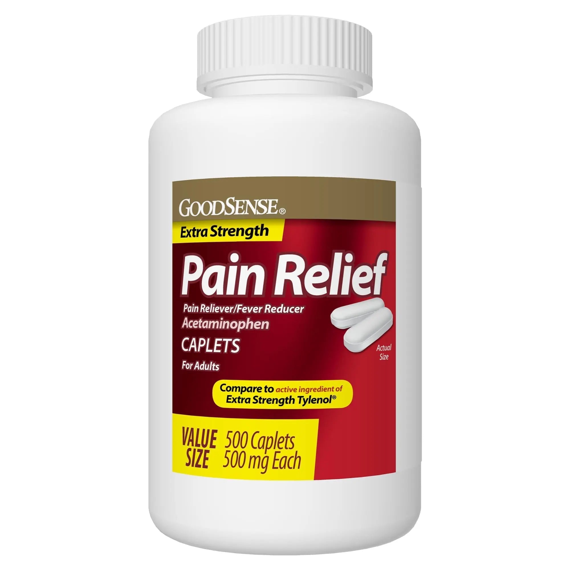 GoodSense Extra Strength Pain Relief, Acetaminophen Caplets, 500 mg, 500 Count GoodSense Au supplements