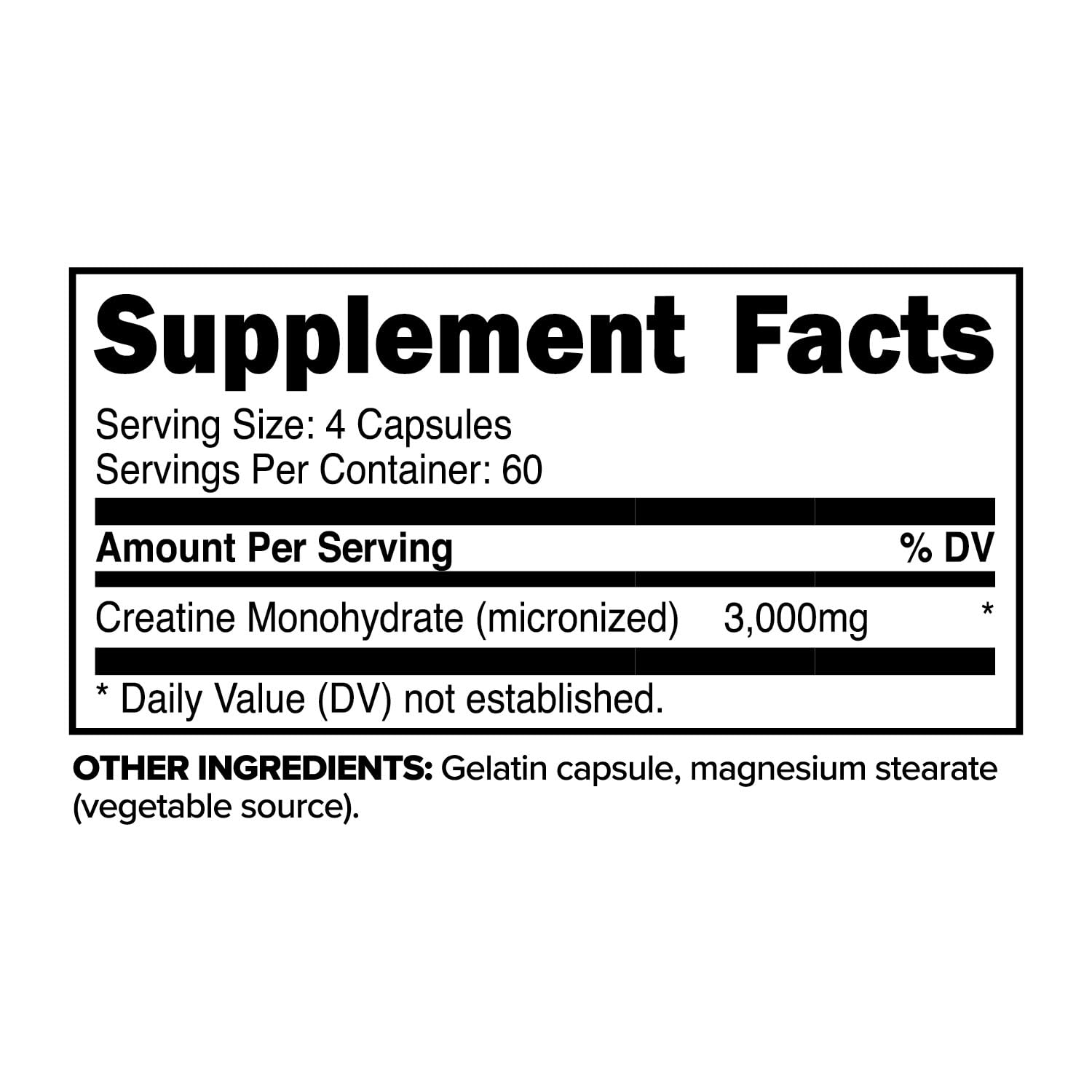 Primaforce Creatine Monohydrate Capsules - 240 Capsules, 3,000mg per Serving, Gluten Free and Non-GMO Primaforce Au supplements