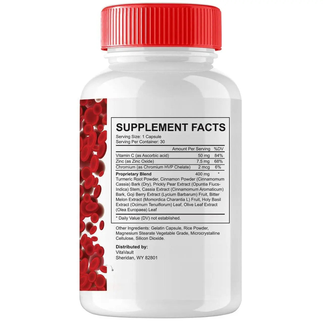 (3 Pack) Glucofort, Max Advanced Blood Support Formula Capsules Vitavault Au supplements