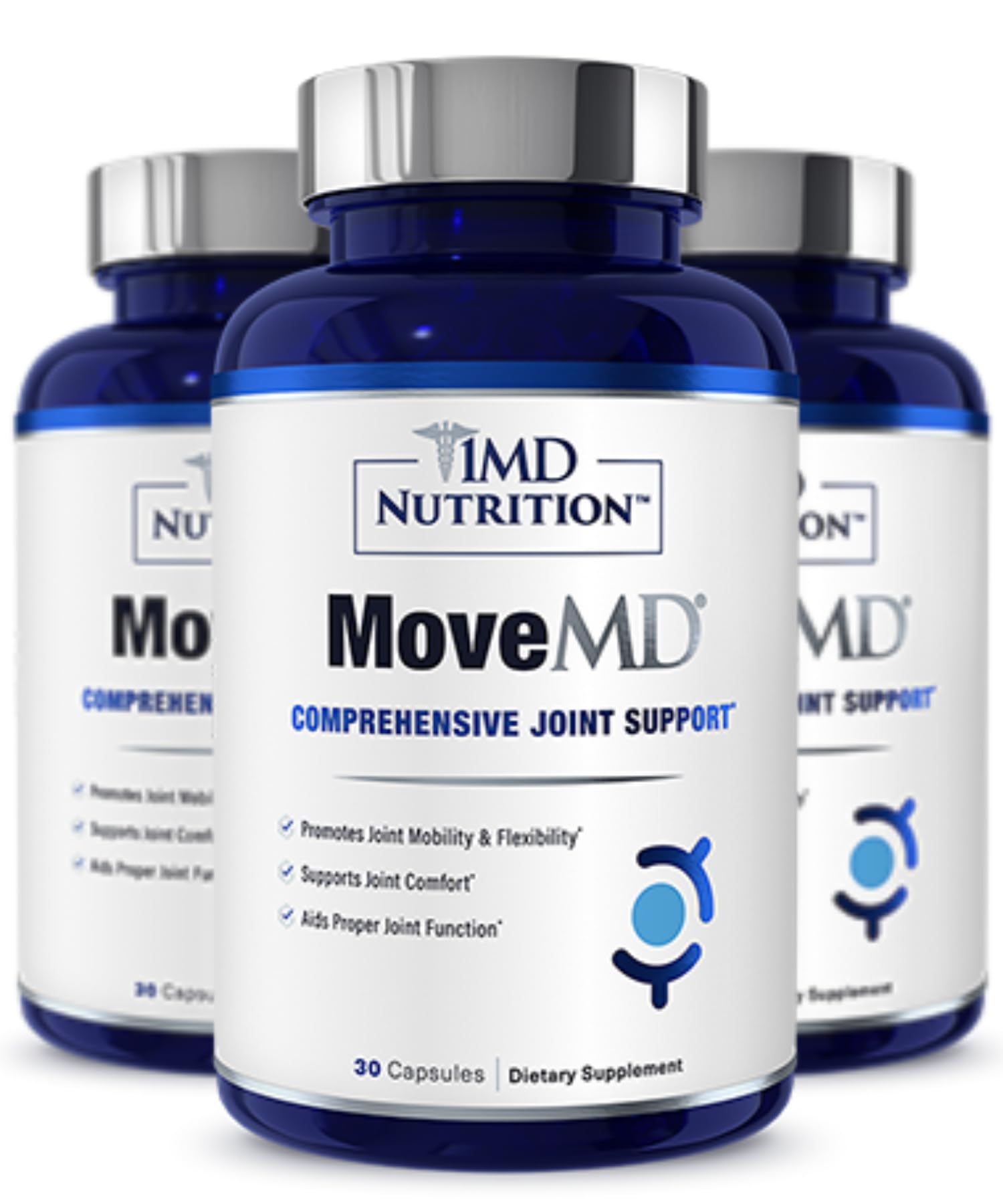 1MD Nutrition MoveMD - Joint Health Supplement - Doctor Formulated | with Collagen, Astaxanthin, and More | 30 Capsules (3-Pack) 1MD Nutrition Au supplements