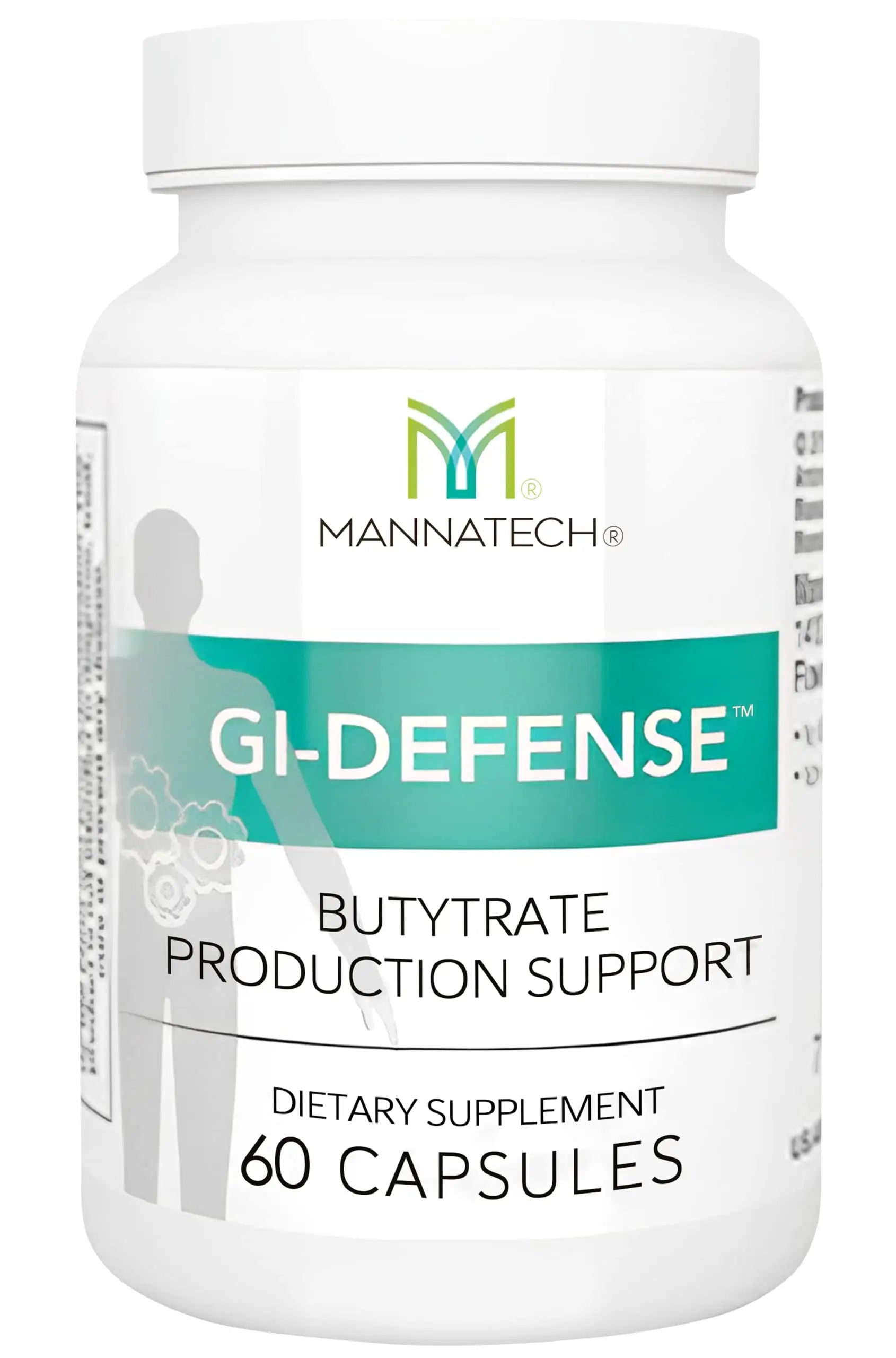 Mannatech Butyrate Supplement - Supports Gut Barrier Function, Intestinal Health, and Digestive Comfort - Promotes Short Chain Fatty Acid Production, Immune Support Supplement GI-Defense 60 Capsules Mannatech Au supplements
