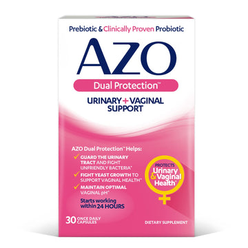 AZO Dual Protection | Urinary + Vaginal Support* | Prebiotic Plus Clinically Proven Women AZO Au supplements