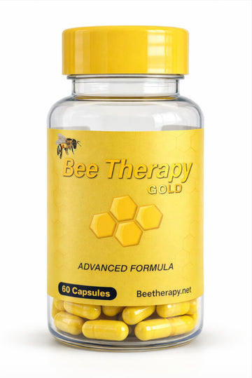 Natural Supplement - Bee Therapy Gold Venom Apitoxin Manuka Honey - Supports Inflammation & Mobility - Neck and Backache - Supports Joints & Muscles- Sprains, Bruises and Strains - Pack 1 60 Capsules Aus Healthcare Au supplements