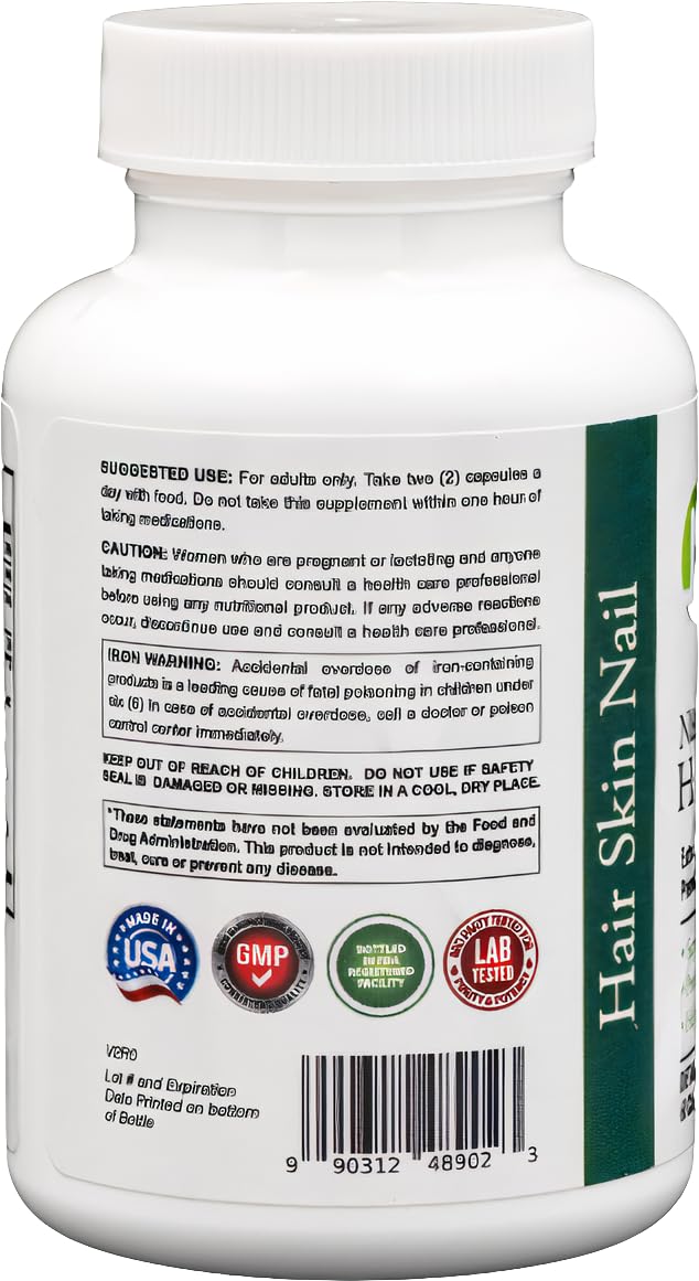 Dr's Nature & Nutrition Hair, Skin & Nail Plus Vitamin Supplement with Biotin 5000mcg, Bamboo Extract, Collagen Support - Extra Strength Beauty Supplement for Men and Women - 60 Capsules Dr's Nature & Nutrition Au supplements