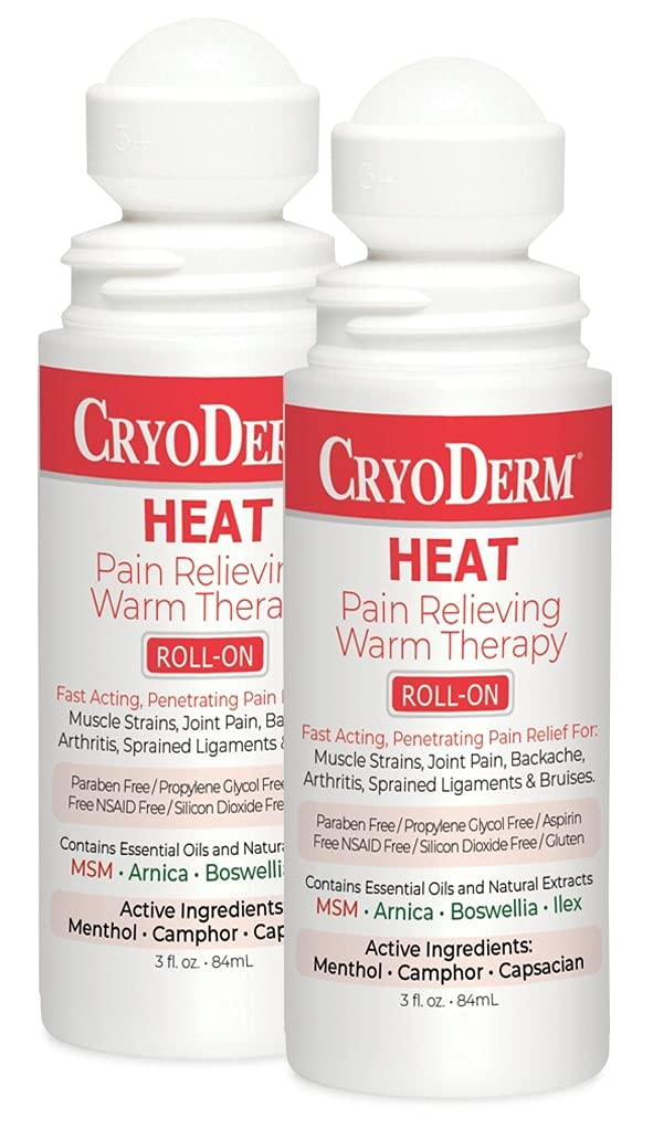 Pkg of 2 CryoDerm Heat Roll-On CryoDerm Au supplements