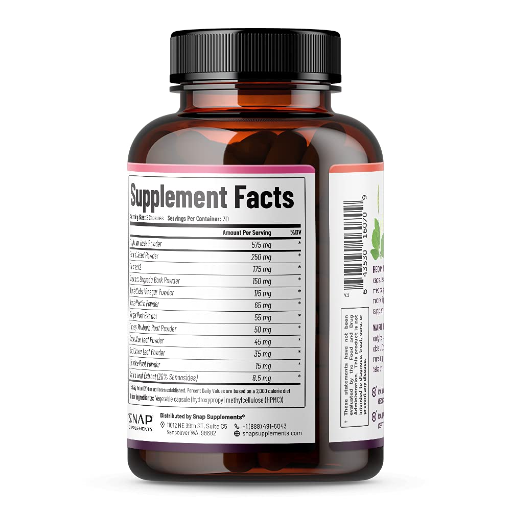 Snap Supplements Detox Cleanse Capsules - Advanced Blend for Full Body Detox & Cleans Snap Supplements Au supplements