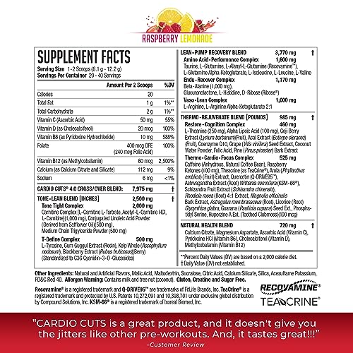 NDS Nutrition Cardio Cuts 4.0 - Raspberry Lemonade - 8.6 oz. NDS Nutrition Au supplements