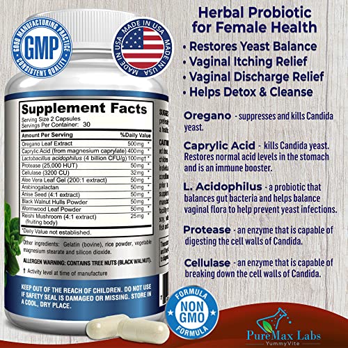 YUMMYVITE Balance Complex for Women - for Vaginal Health, Herbal Detox & Cleanse YUMMYVITE Au supplements