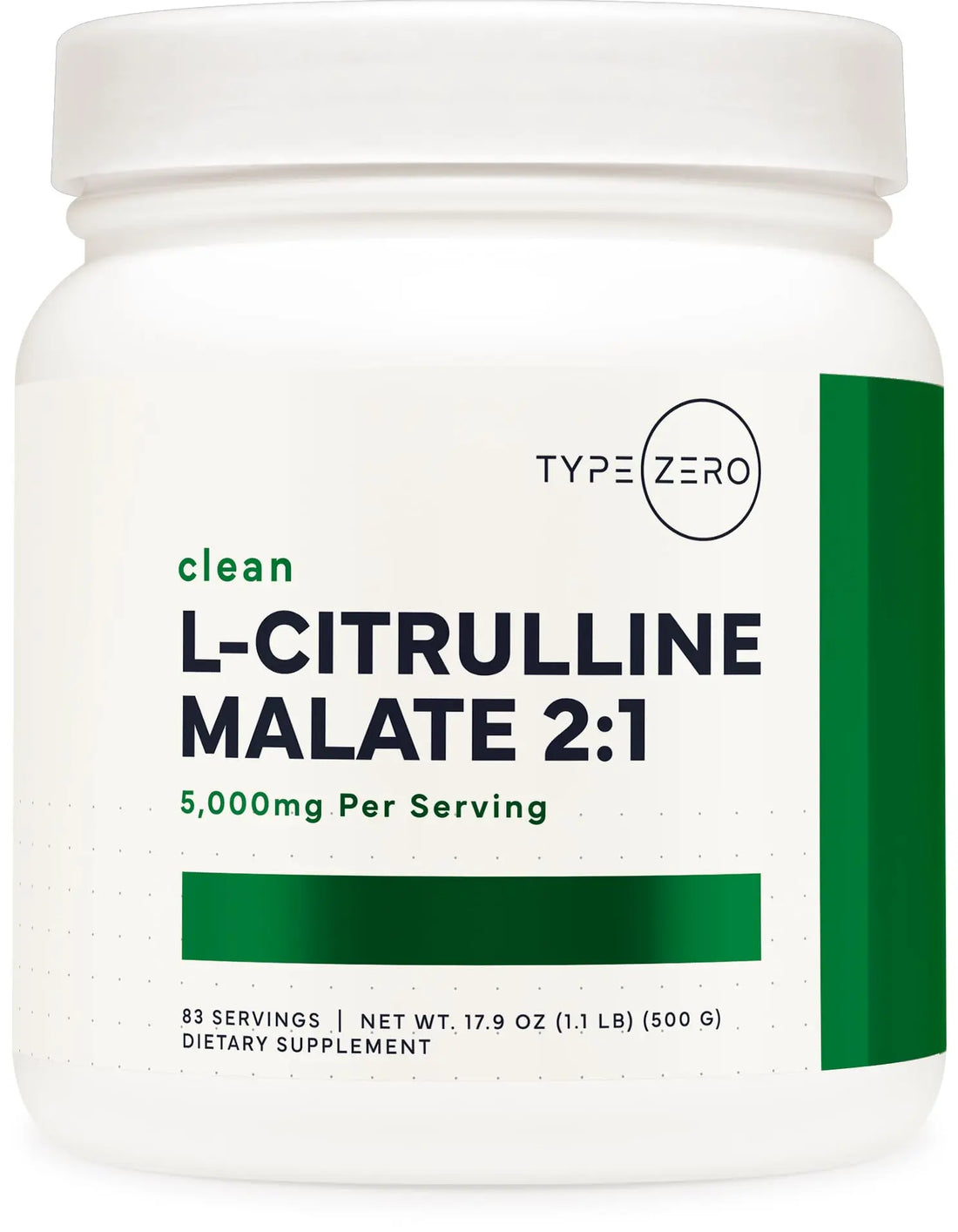 Type Zero Clean L-Citrulline Malate 2:1 Powder Drink Mix (500g, Unflavored) (83 Servings) - Keto Friendly, Gluten Free, Non-GMO Type Zero Au supplements