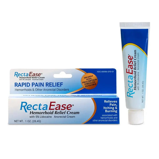 RectaEase 5% Lidocaine Hemorrhoid Topical Relief Cream, Rapid Numbing for Itching & Burning, Extra Strength Anorectal Treatment for Sensitive Areas, Advanced Formula for Fast Soothing Care, 1 oz Tube RectaEaseAu supplements