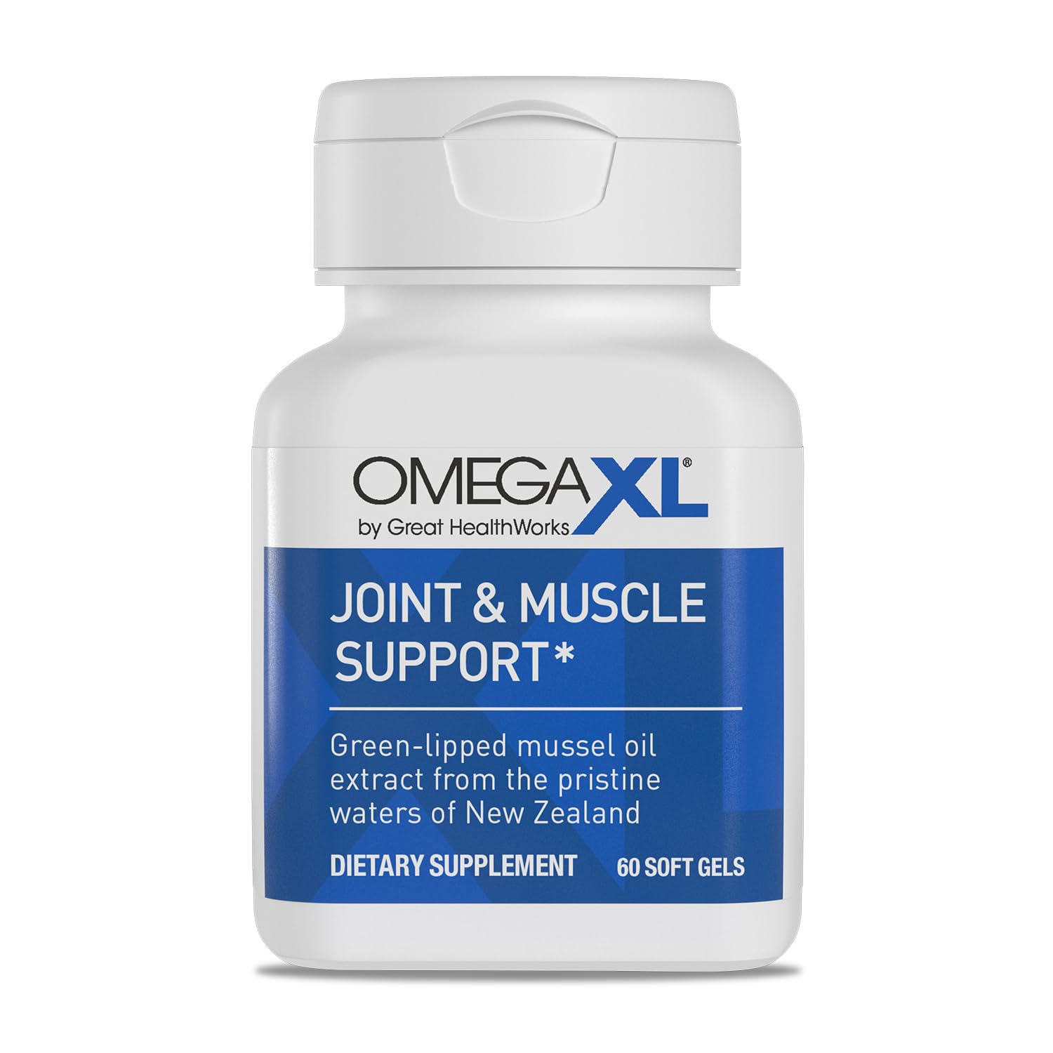 OmegaXL Joint Support Supplement, for Relief - Natural Muscle Support, Green Lipped Mussel Oil, Soft Gel Pills, Drug-Free, 60 Count OmegaXL Au supplements