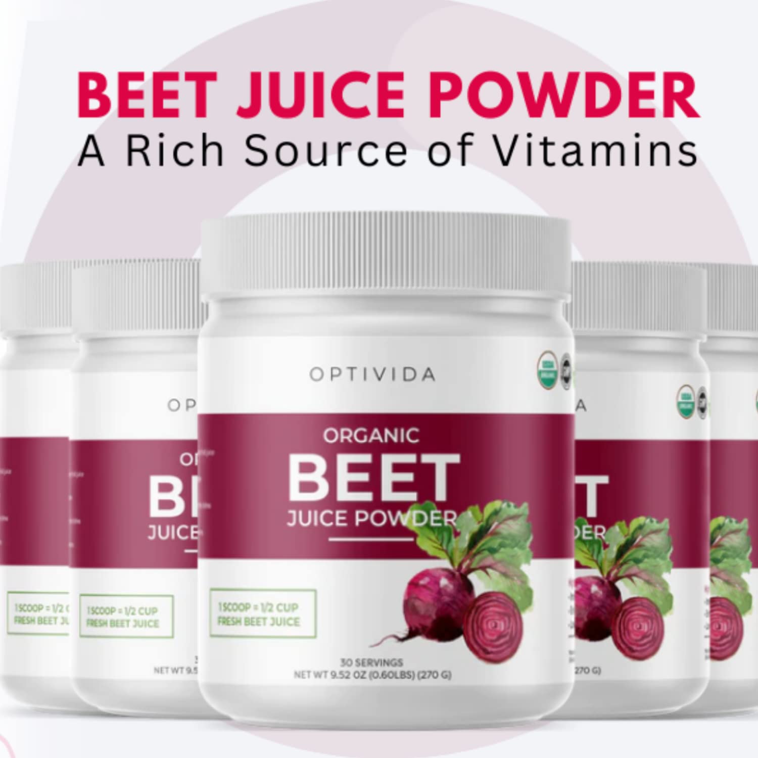 OPTIVIDA Nitric Oxide Beet Powder Organic | All Natural Beets Roots Supplements OPTIVIDA Au supplements