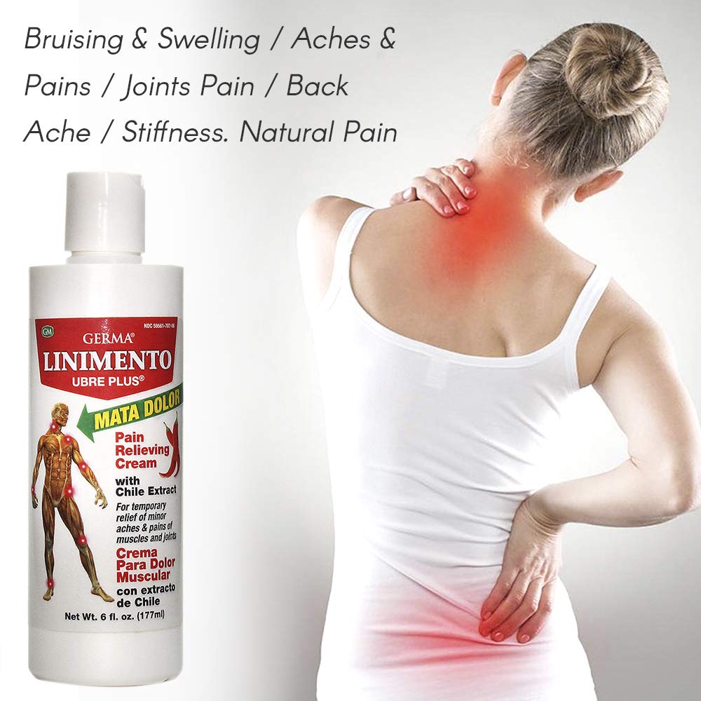 Germa Liniment Udder Plus. Natural Topical Analgesic Ointment. Relief for Pain and Aches in Joints and Back. With Chile Extract. 6 oz Germa Au supplements