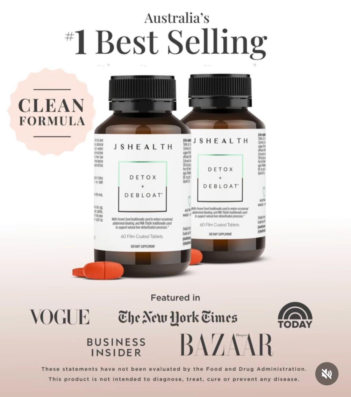 JSHealth Vitamins Detox and Debloat Liver Health Formula | Liver Detox Pills | Debloating JSHealth Au supplements