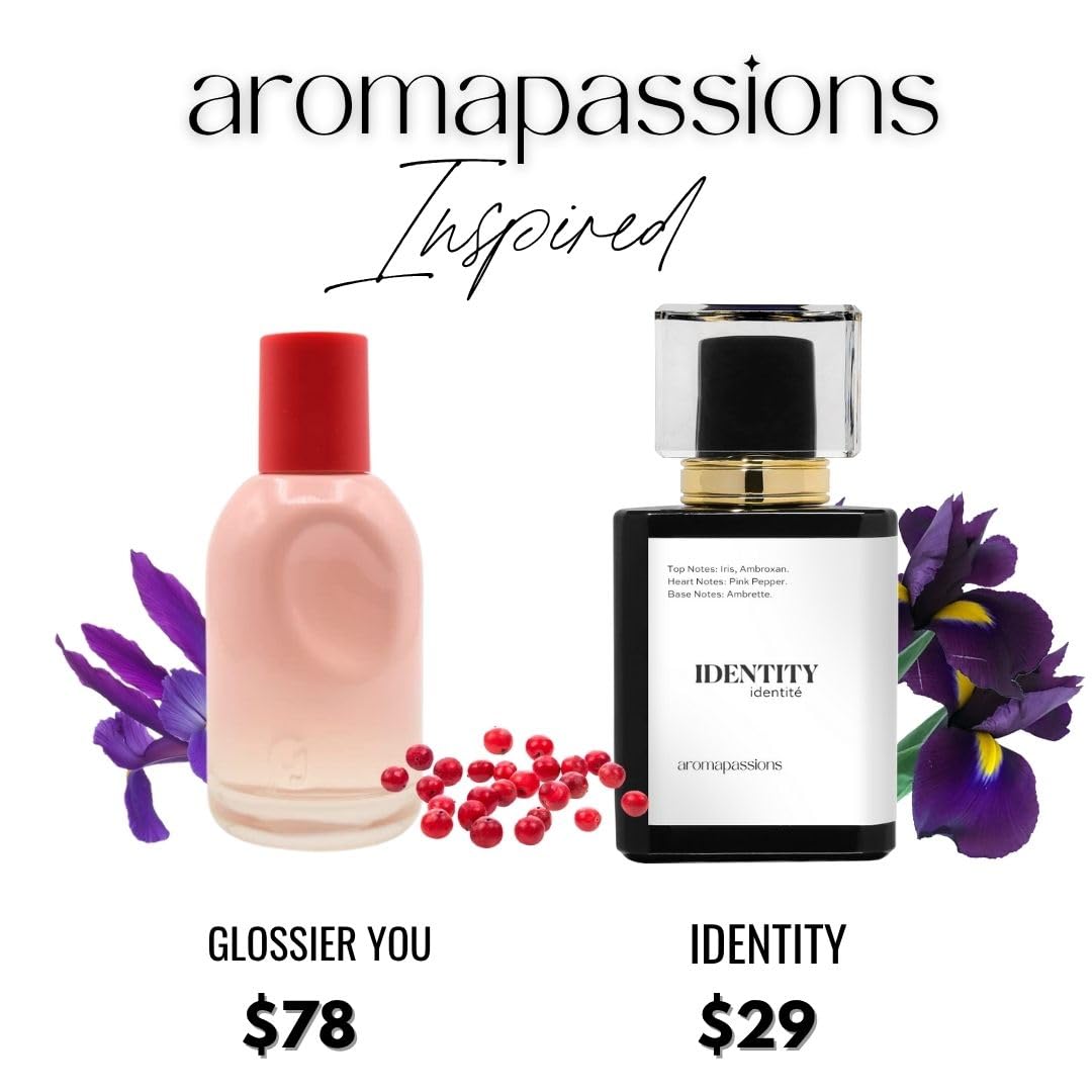 IDENTITY | Inspired by GLSSIER YOU | Pheromone Perfume for Men and Women | Extrait De Parfum | Long Lasting Dupe Clone Essential Oils Fragrance | Perfume De Hombre Mujer | (100 ml / 3.4 Fl oz) aromapassions Au supplements