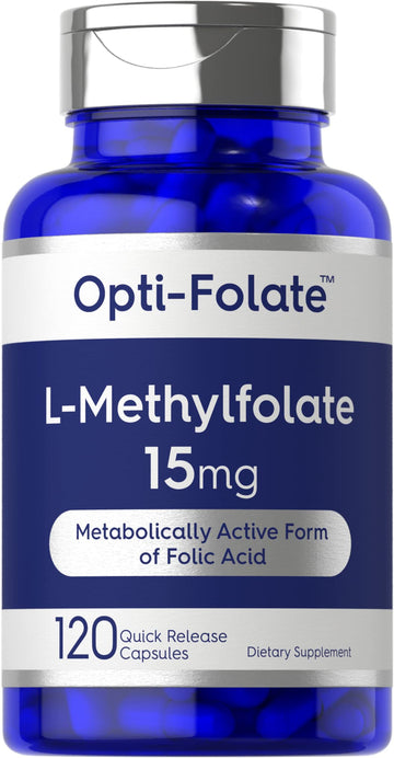 Carlyle L Methylfolate 15mg | 120 Capsules | Value Size | Max Potency | Optimized Carlyle Au supplements