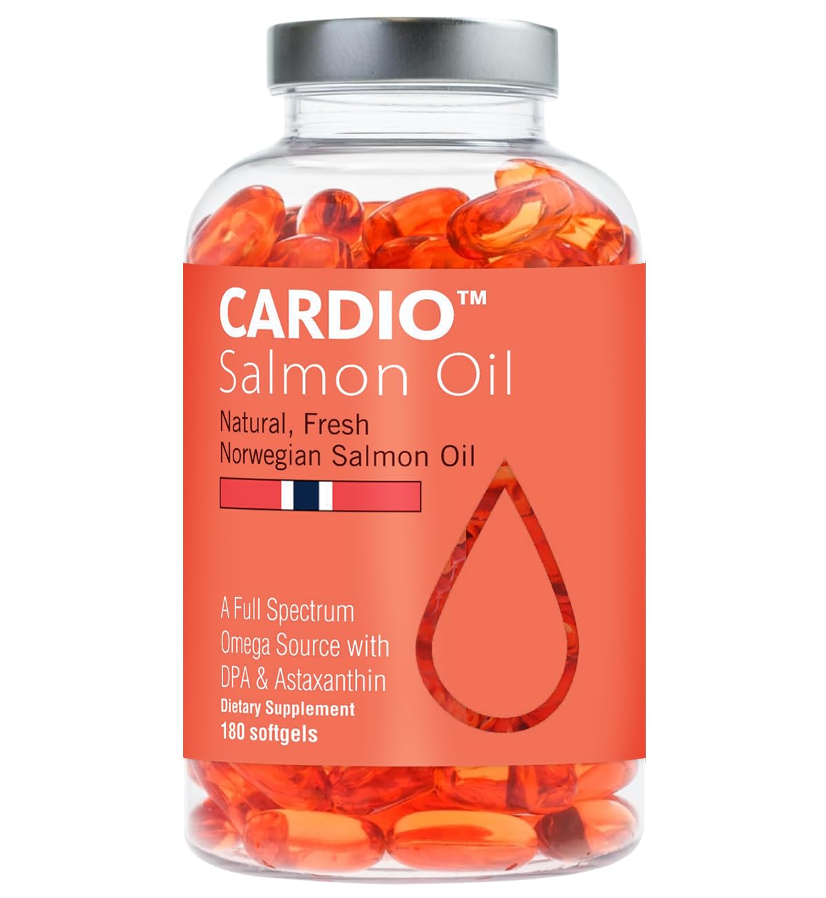 High Strength Omega 3 Fish Oil - 1000mg, Norwegian Salmon Oil with EPA & DHA, No Burping or Aftertaste, Omega 3 Fatty Acids Supplement for Eye, Brain & Heart, Triglyceride Form - 180 Capsules Hofseth BioCare Au supplements