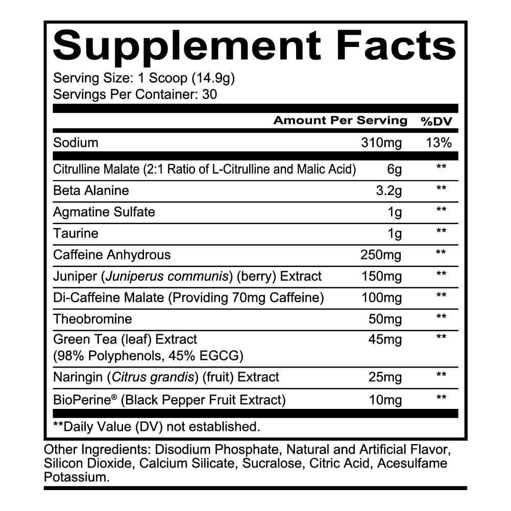 REDCON1 Total War Pre Workout - L Citrulline, Malic Acid, Green Tea Leaf Extract for Pump REDCON1 Au supplements