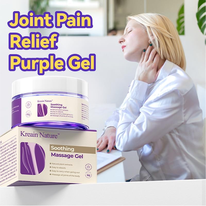Kreain Nature 2 PCS Joint Gel Purple Soothing Massage Gel Soothes Knees, Lumbar, Neck, Back, Shoulders, Hands, and Feet, 1.76 oz Kreain Nature Au supplements
