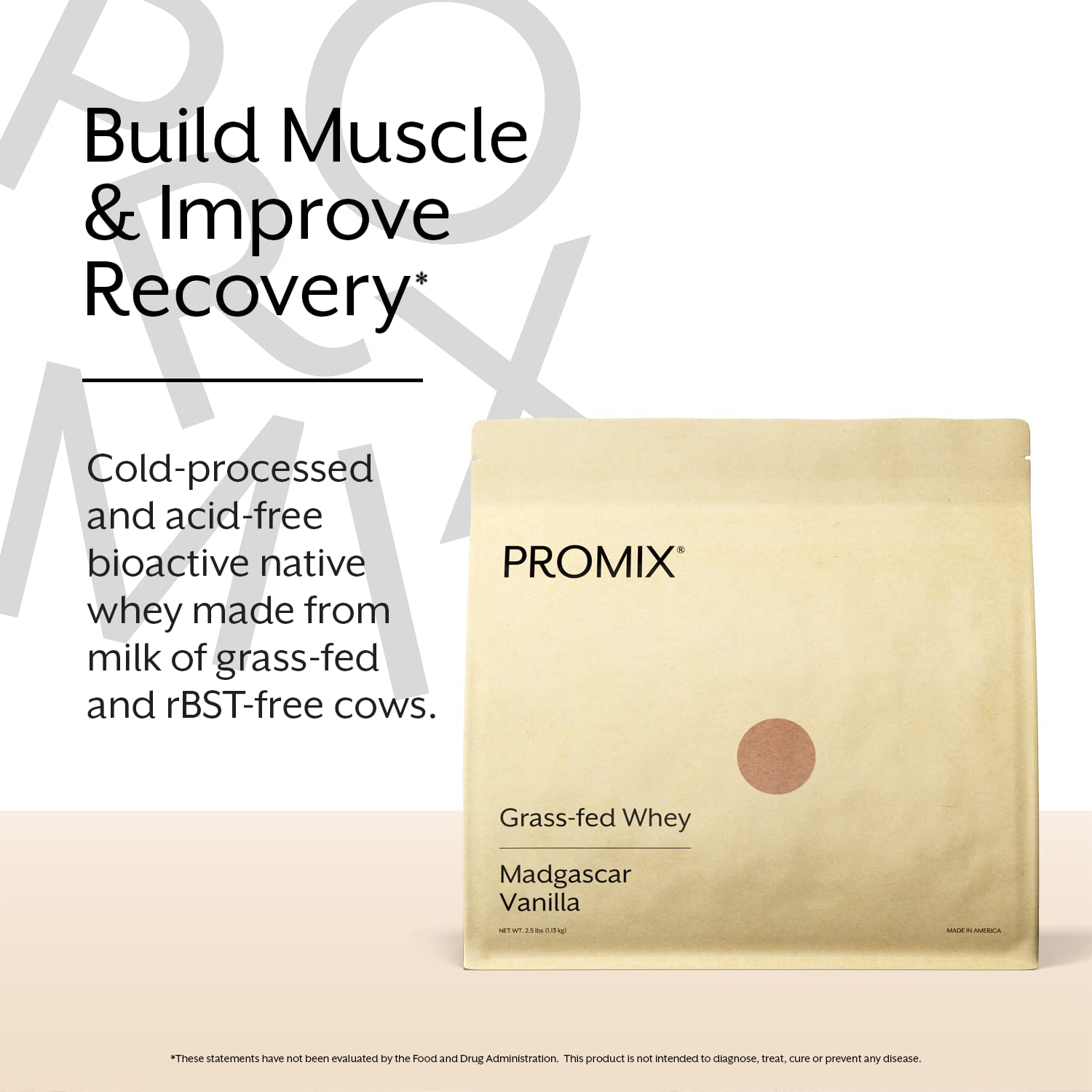 Promix Whey Protein Powder, Vanilla - 5lb Bulk - Grass-Fed & 100% All Natural ProMix Nutrition Au supplements
