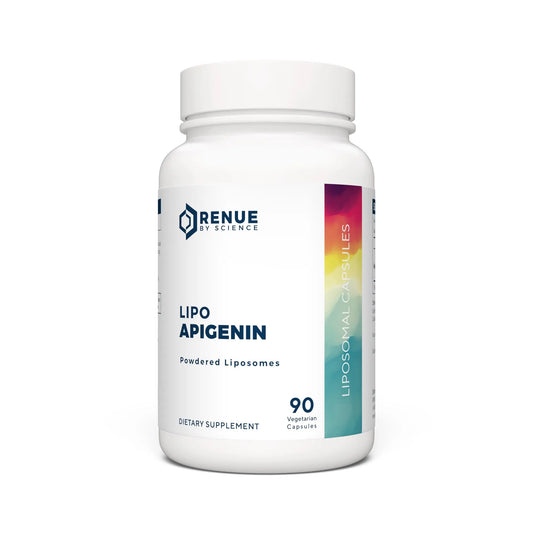 Renue By Science Apigenin | High Strength Liposomal Apigenin Supplement | 90 Apagenine Capsules - 75mg Apigenin per Serving | Non-GMO & Allergen Free | Made in The USA Third-Party Tested Renue By ScienceAU supplements