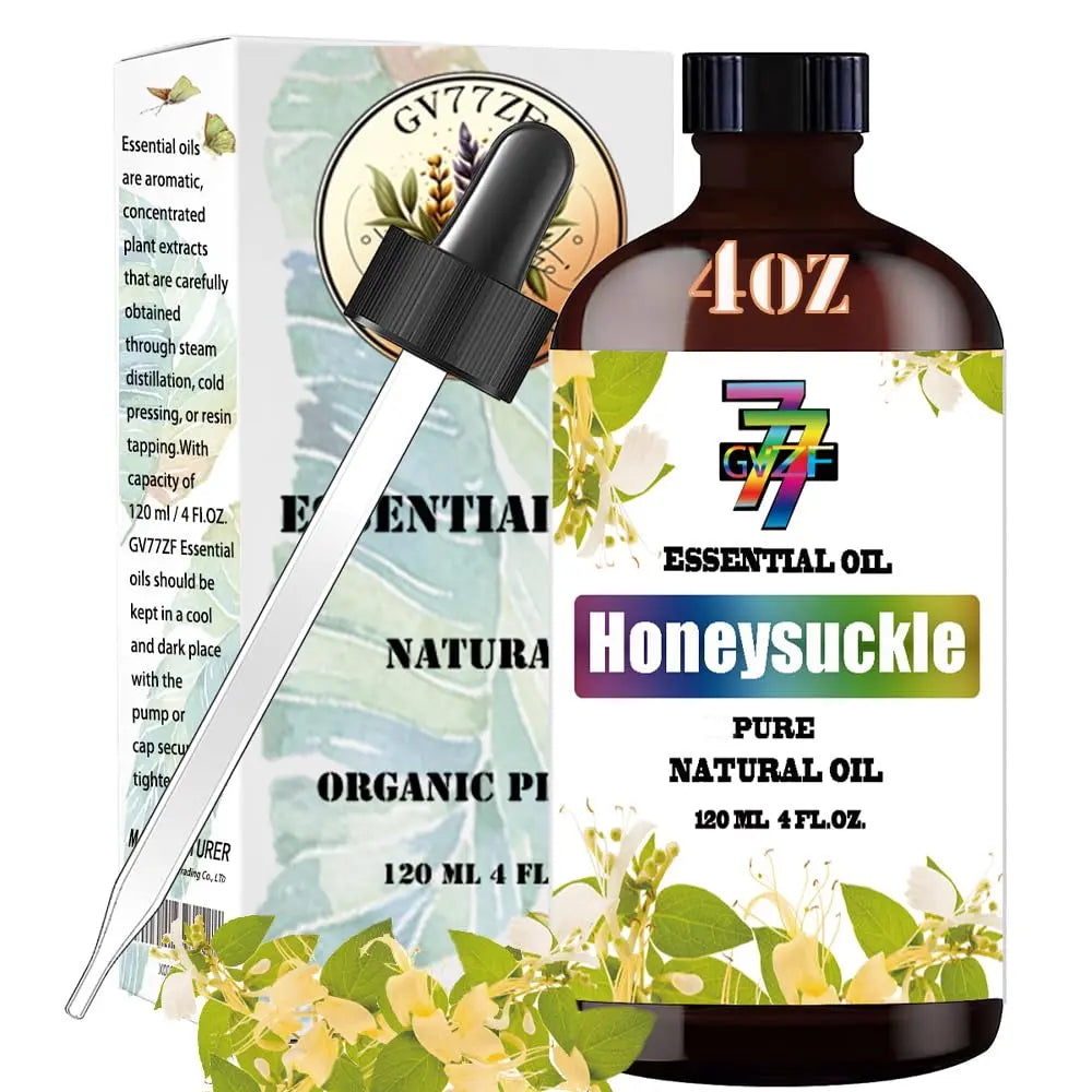 Honeysuckle Essential Oil 4 Fl Oz 120Ml - Honeysuckle Oil for Diffuser,Cleaning,Massage,Yoga GV77ZF uk supplements