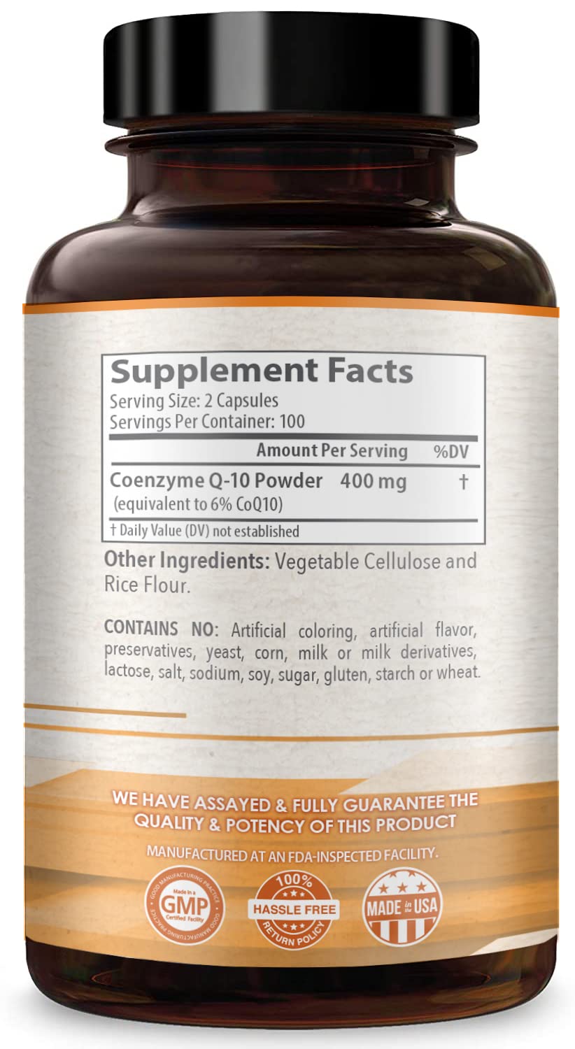 Healthy Way CoQ10 400mg 200 Capsules Non-GMO HealthyWayRx Au supplements