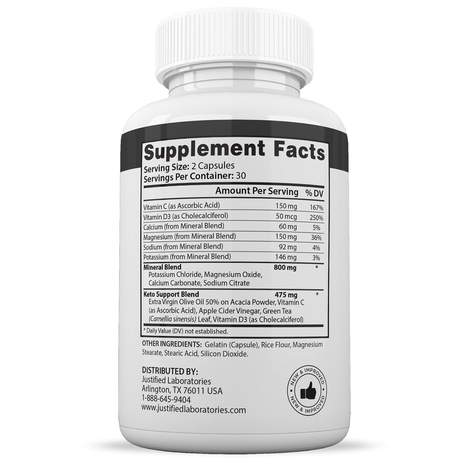 (2 Pack) Optimal Max Keto Pills 1275MG New & Improved Formula Contains Apple Cider Justified Laboratories Au supplements