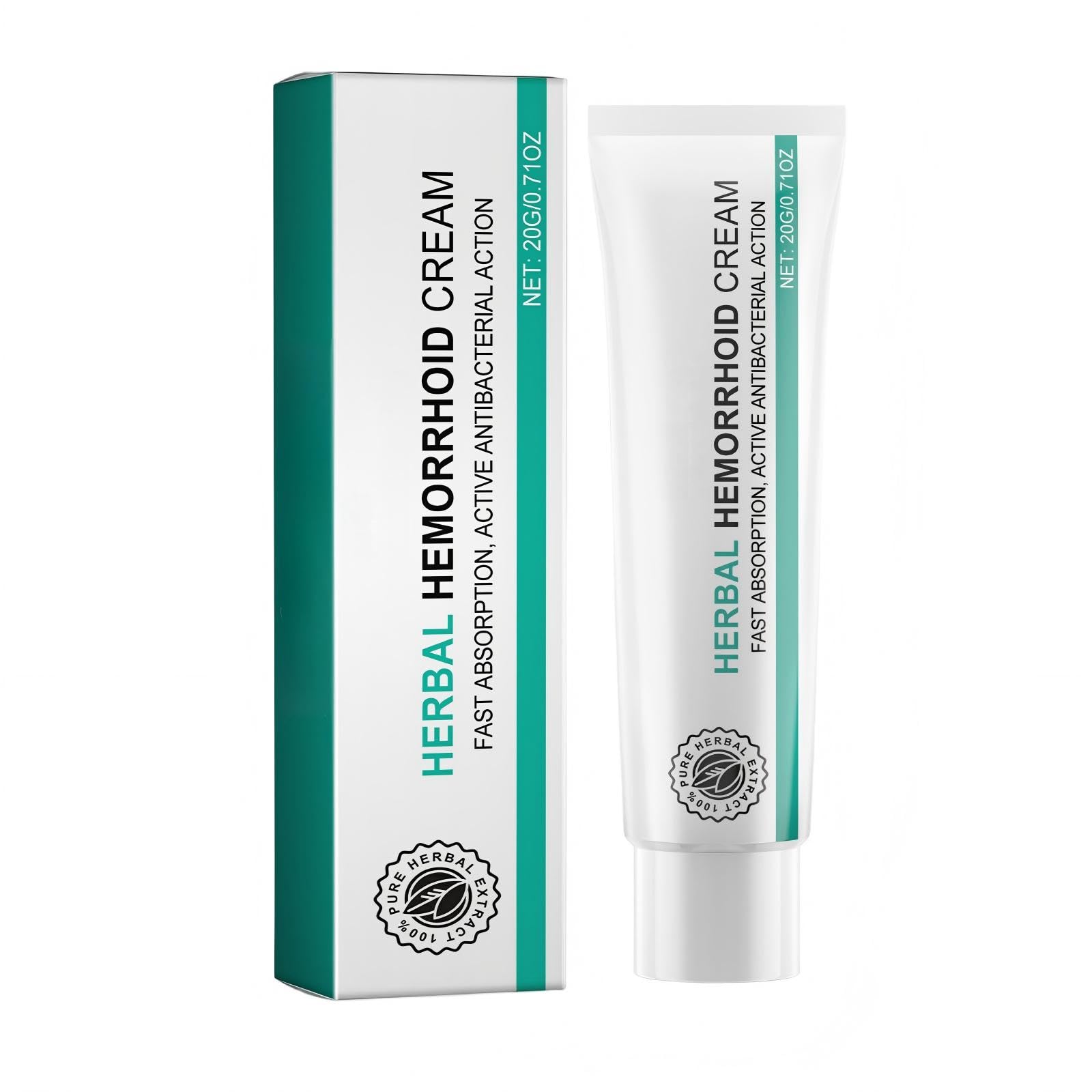 Hemorrhoid Cream, Herbal Hemorrhoid Ointment, Natural Itching & Burning Relief Hemorrhoidal Cream, External Discomfort Support for Men Women 20g Aus Healthcare Au supplements