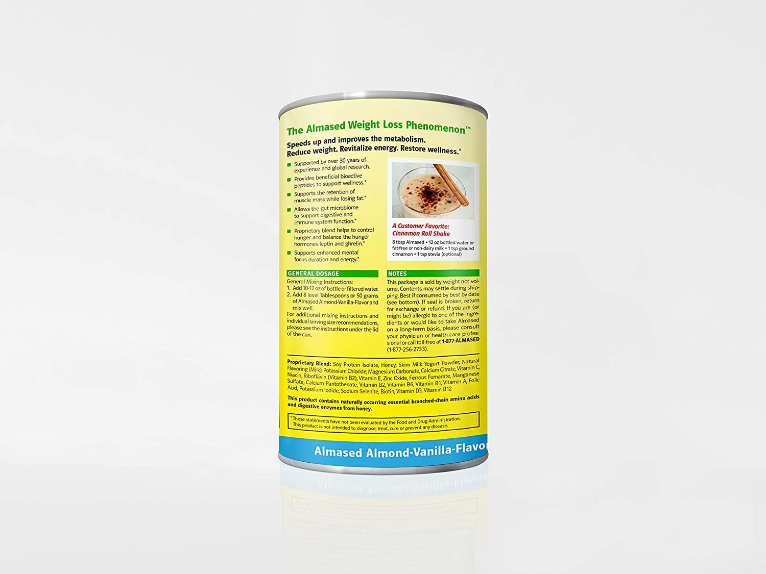 Almased Vanilla shakes – Gluten-Free, non-GMO Powder – Boost High Protein, Vanilla Flavor Almased Au supplements
