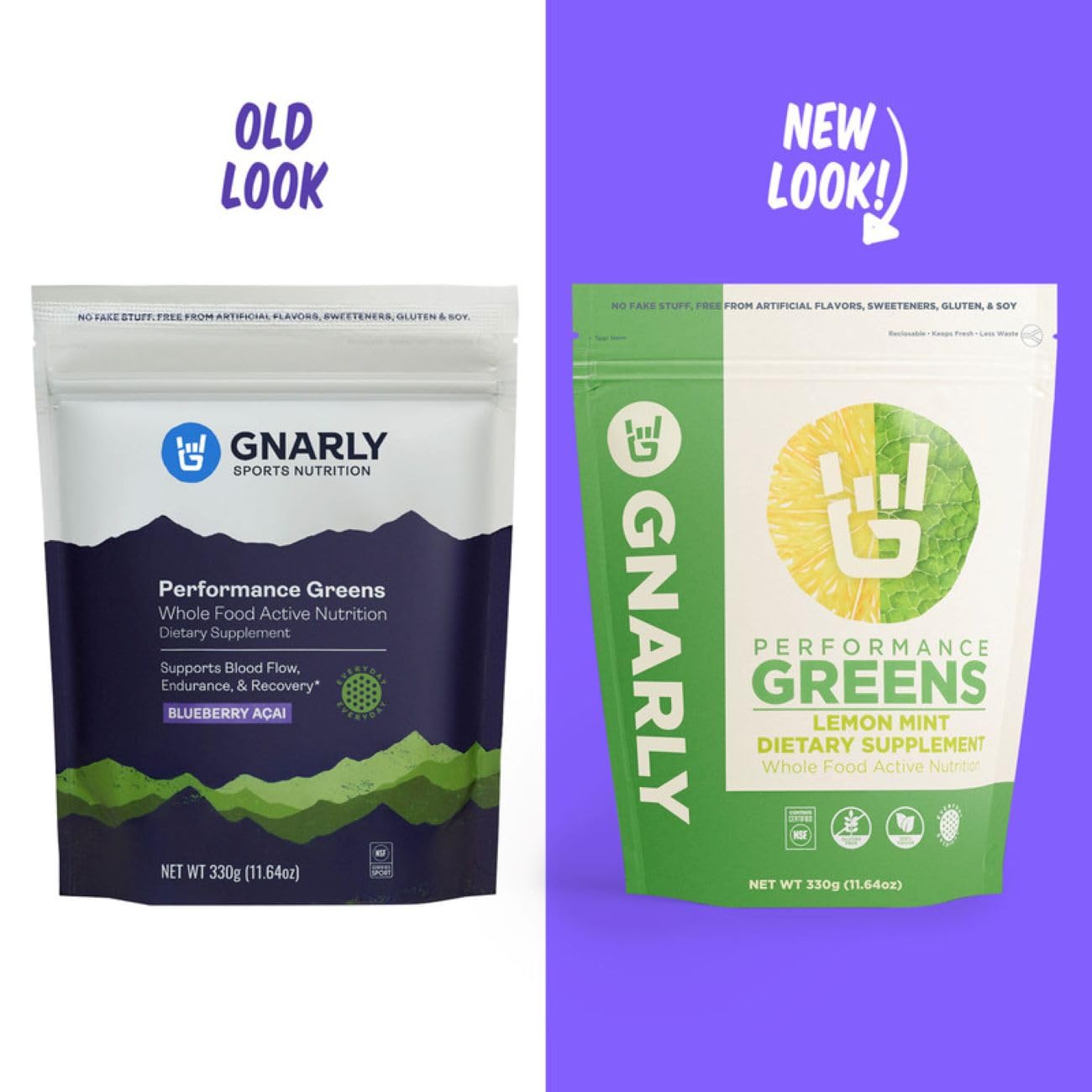 Gnarly Nutrition Greens Superfood Powder – Lemon Mint Performance Super Greens Powder – NSF Contents Certified – Organic, Probiotics & Essential Micronutrients - Lemon Mint, 11.64 oz Gnarly Nutrition Au supplements
