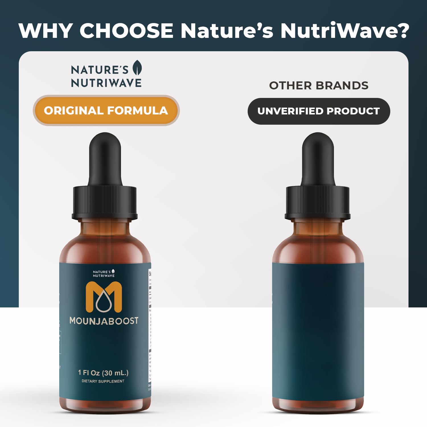 Mounjaboost – Natural Herbal & Plant-Based Supplement with 6 Exotic Nutrients & Botanicals – Made in USA, GMP-Certified, Non-GMO, Easy-to-Take – 30 mL, 3 Month Supply Nature’s NutriWave Au supplements