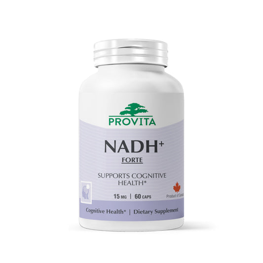 PROVITA NADH+ Forte | Cognitive Support Supplement with NADH, Coenzyme Q10 & Chlorophyll | Energy Support, Focus, Mental Clarity & Brain Health | Vegan Capsules | High Absorption Cellular Formula PROVITAAu supplements