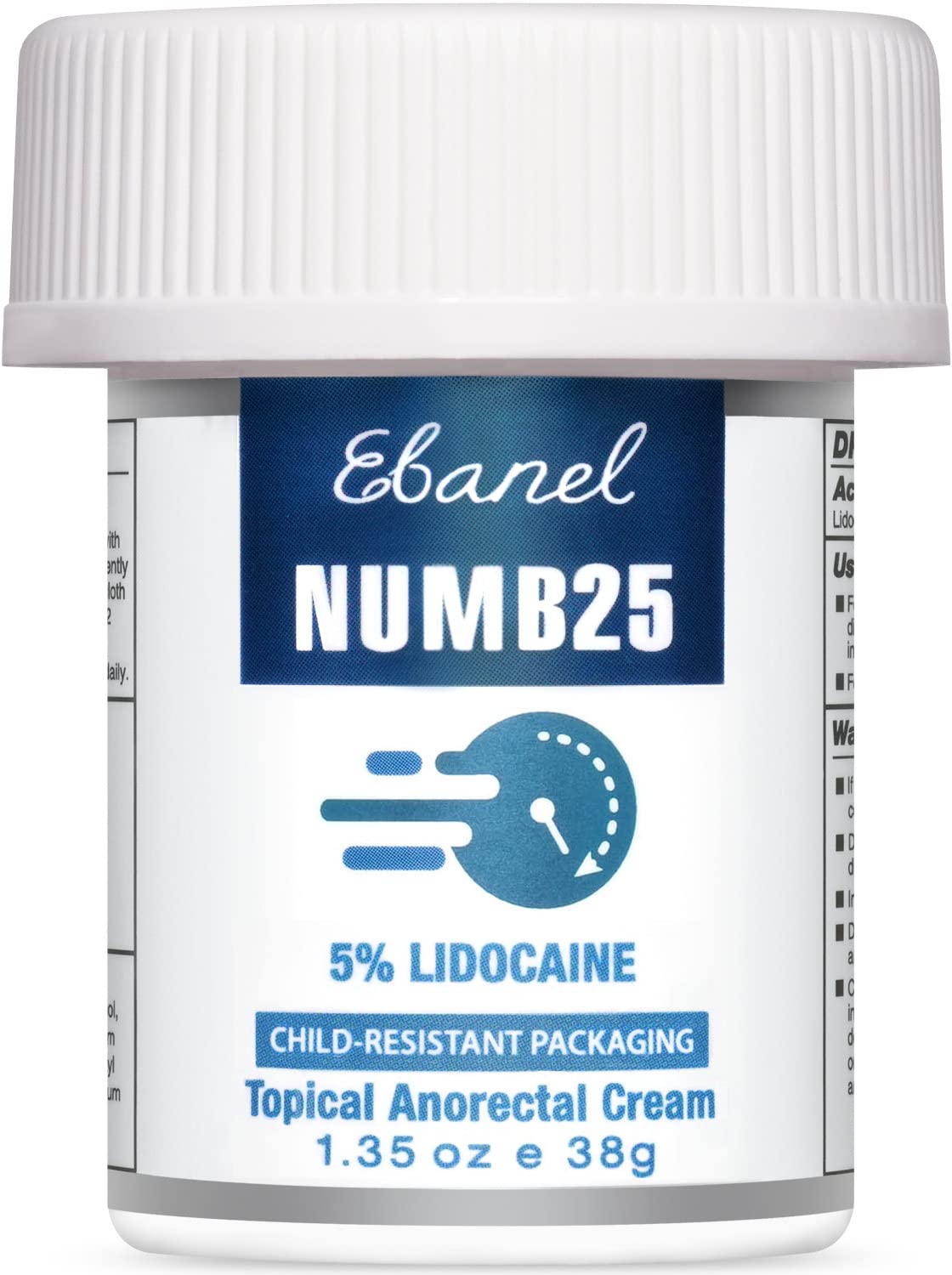 Ebanel 5% Lidocaine Numbing Cream, Pain Relief Burn Itch Numb Cream, Maximum Strength Numb25 Topical Anesthetic with Allantoin, Vitamin E for Local and Anorectal Uses, Hemorrhoid Treatment, 1.35 Oz Aus Healthcare Au supplements