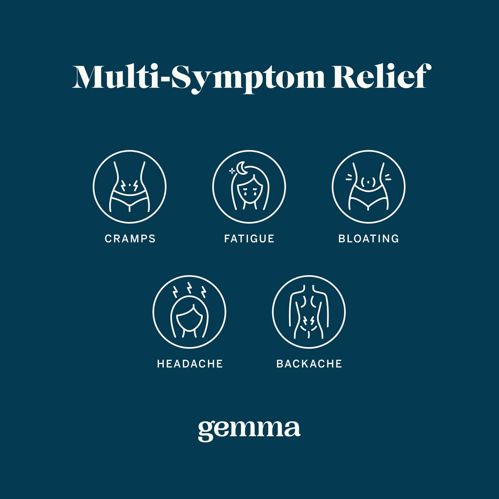 Gemma Cut The Cramp - Fast Menstrual Cramp & Period Pain Relief - Multi-Symptom Formula Treats Menstrual Cramps, Fatigue, Bloating, Headache in 15 Minutes Gemma Au supplements
