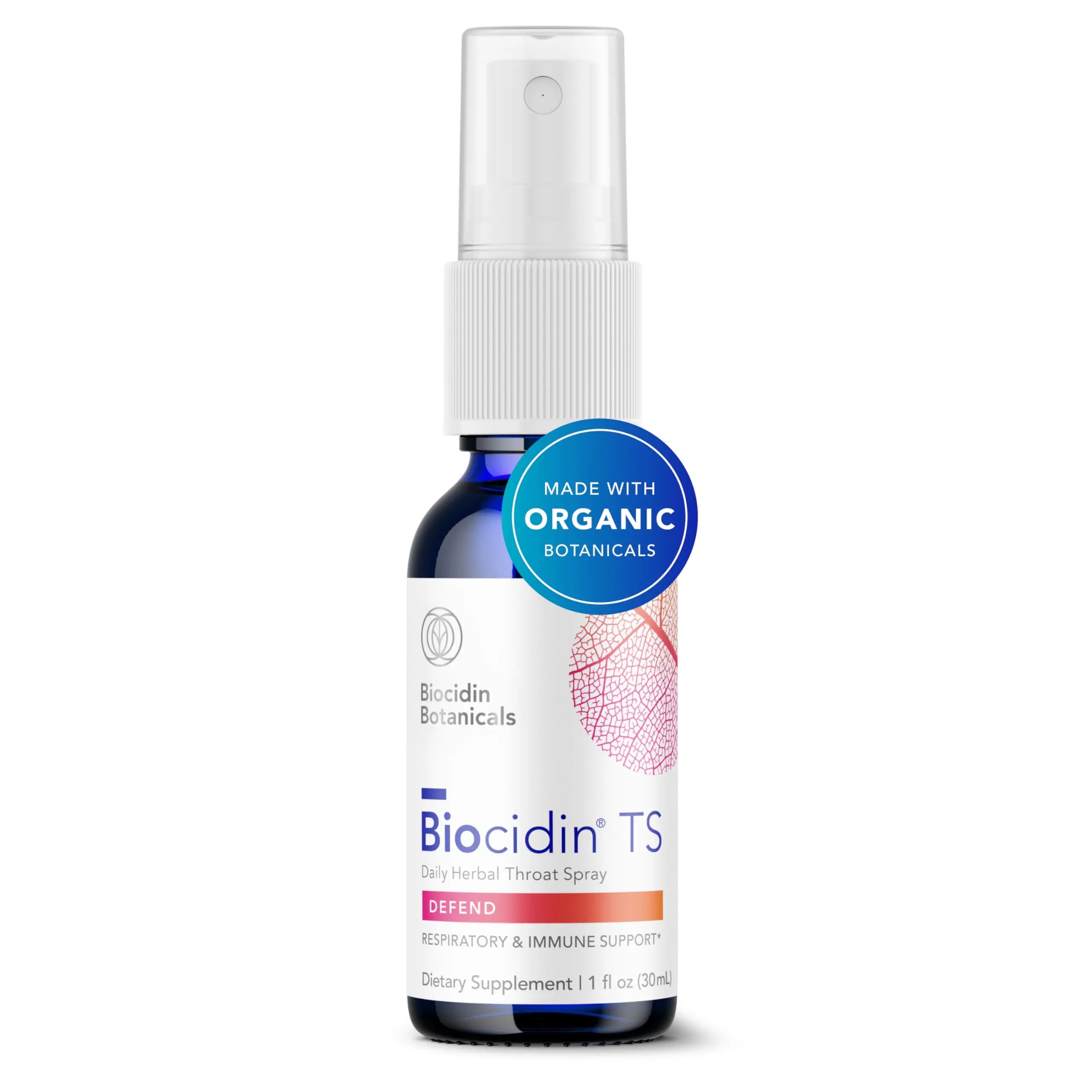 Biocidin Throat Spray - Throat Numbing Spray for Immune Support with Biocidin Blend - Clinically Researched, Fast-Acting for Seasonal Aid or Travel - Support Upper Respiratory Tract (1 fl oz) Bio-Botanical Research Au supplements
