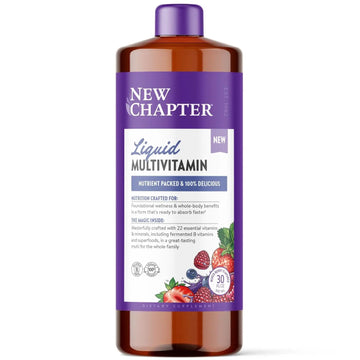 New Chapter Liquid Multivitamin + Mineral Supplement for Whole-Body Benefits, 100% Delicious Multivitamin for Adults New Chapter Au supplements