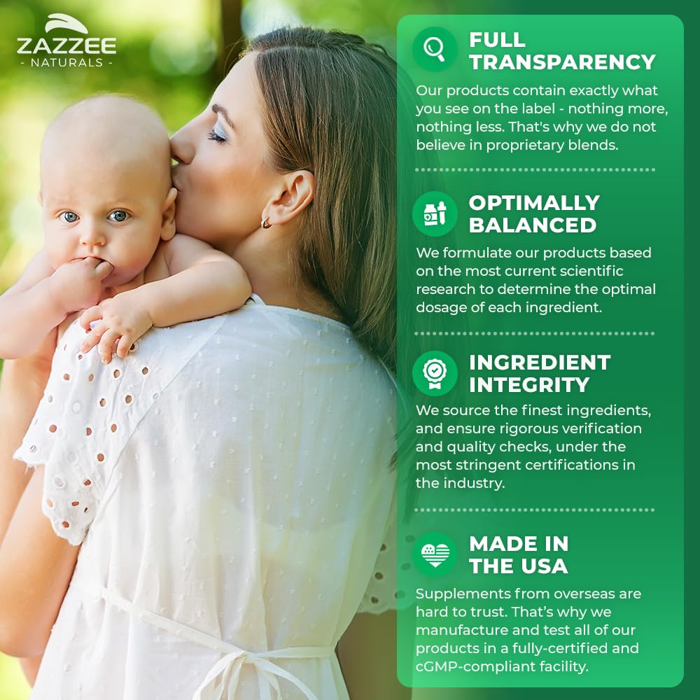 Zazzee Myo-Inositol Capsules, 2000 mg per Serving, 120 Vegan Capsules, Ideal Dosage for 40:1 Ratio, Certified Kosher, Hormone Balance & Healthy Ovarian Function Support, Non-GMO, Made in The USA Zazzee Au supplements