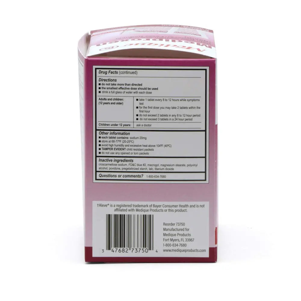 Medique @ Home Mediproxen Compare Active Ingredient to Aleve 50 x 1 (Child Resistant Packaging), White (73750) Medique Au supplements